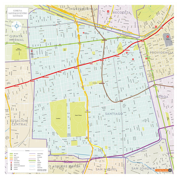 Mapa Comuna de Santiago