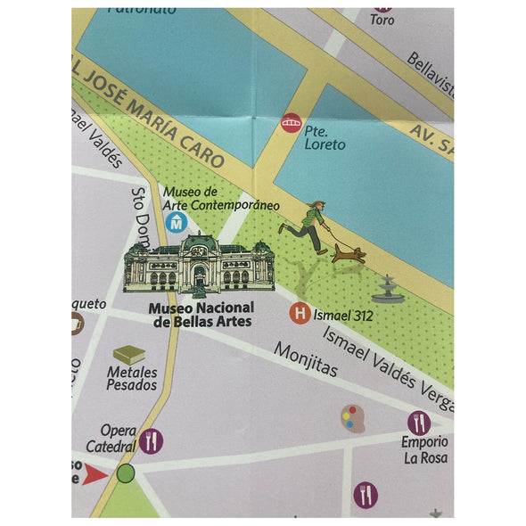 Mapa Turístico Santiago Inglés/Español