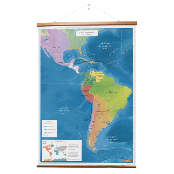 Mapa imperio español en américa