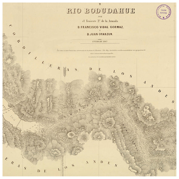 Mapa de Vodudahue 1863