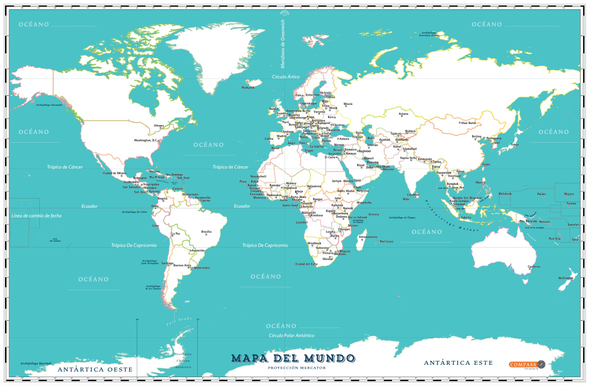 Mapa Mudo del Mundo
