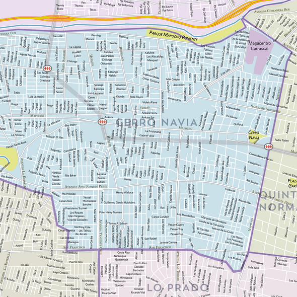 Mapa Comuna de Cerro Navia