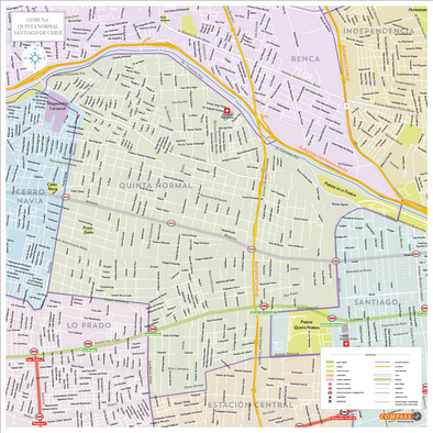 Mapa Comuna de Quinta Normal