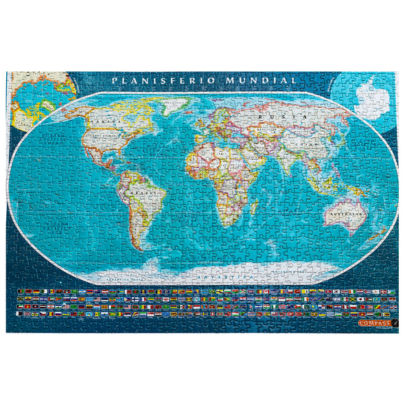 Puzzle Planisferio mundial 1000 Piezas