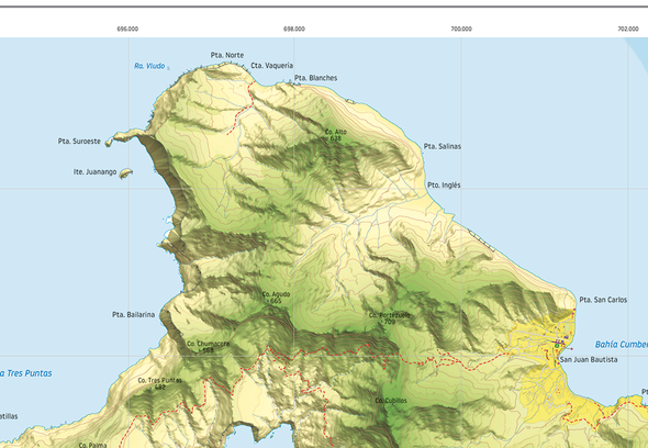 Mapa Robinson Crusoe