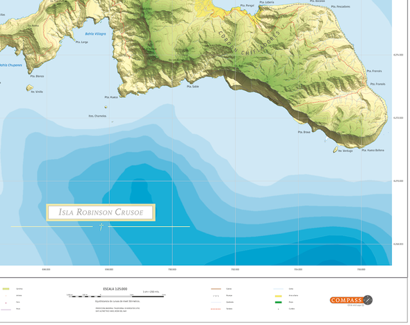 Mapa Robinson Crusoe