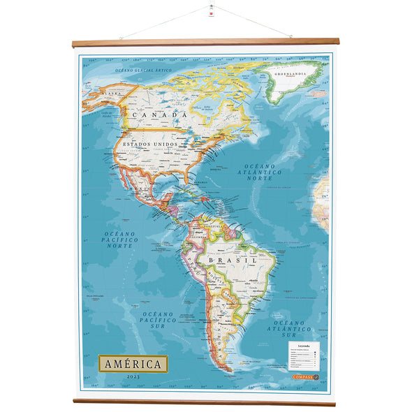 Mapa de América Gran Formato