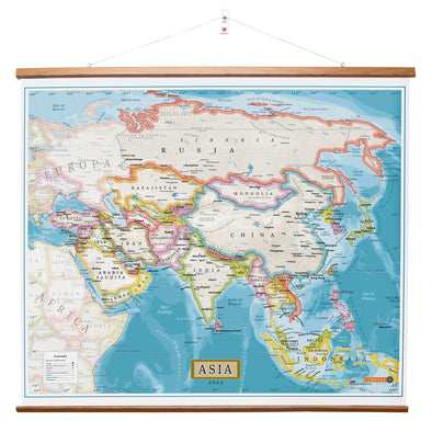 Mapa de Asia Gran Formato