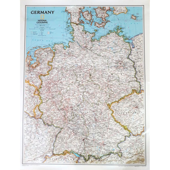 Mapa de Alemania Termolaminado