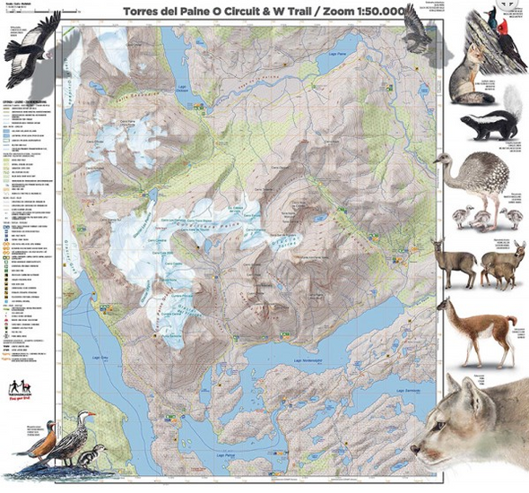 Mapa Torres del Paine