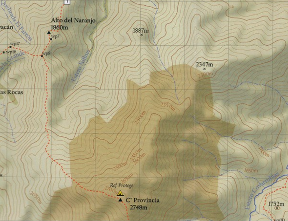 Mapa Sierra de Ramón