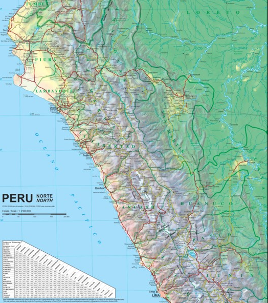 Mapa Vial de Perú