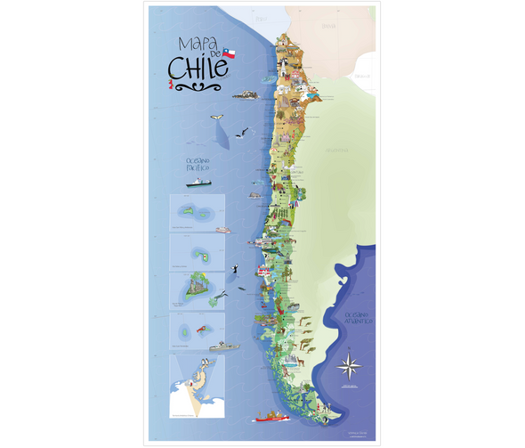 Mapa Ilustrado Mi Chilito