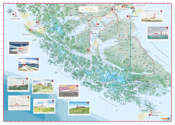 Mapa Faros del Fin del Mundo