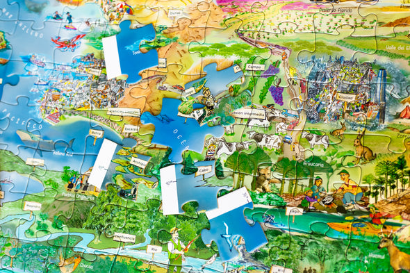 Puzzle Vocabulario Geográfico de Chile