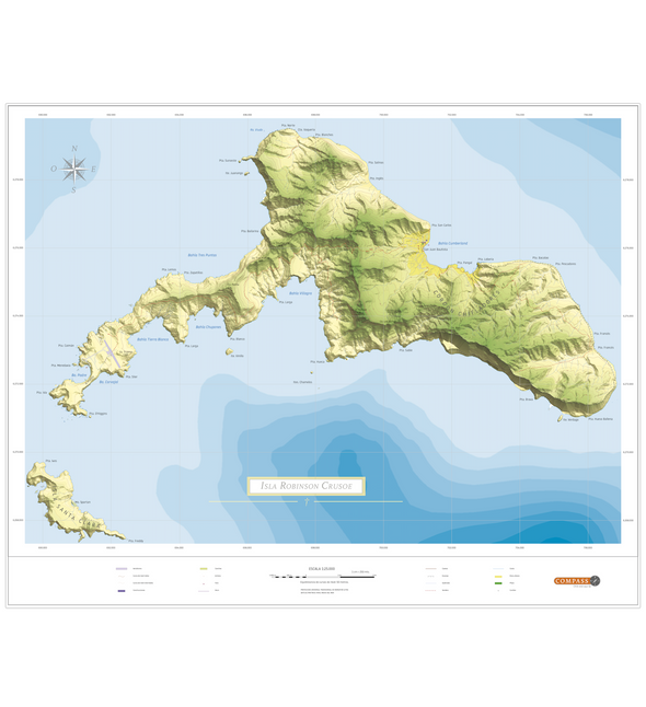 Mapa Robinson Crusoe