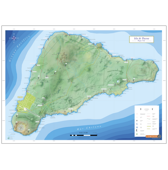Mapa Isla de Pascua Rapa Nui