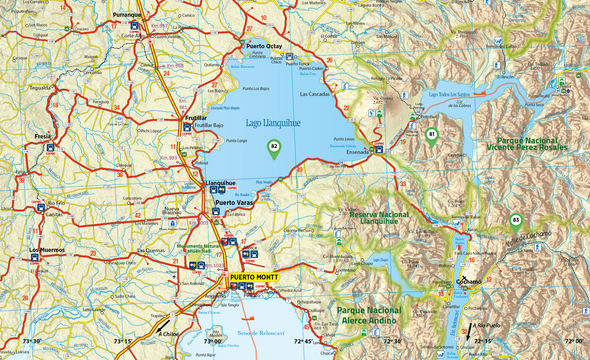 Mapa Copec Villarrica, Llanquihue y Chiloé (N° 6)