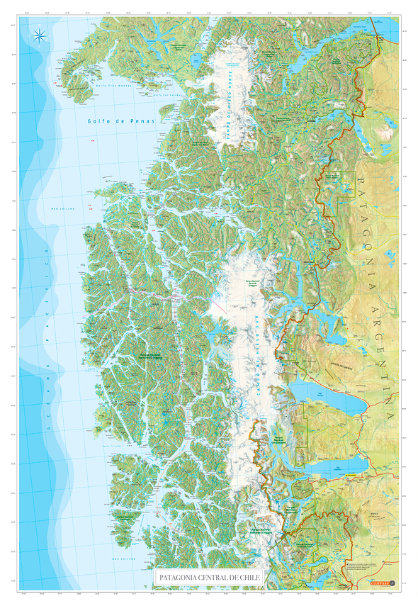 Mapa Patagonia Central