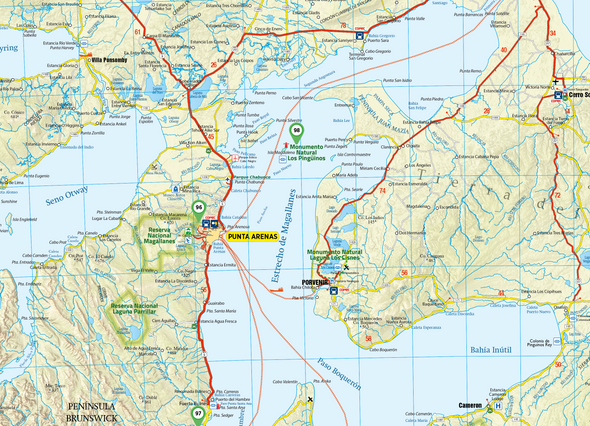 Mapa Copec Campos de Hielo y Torres del Paine (N° 8)