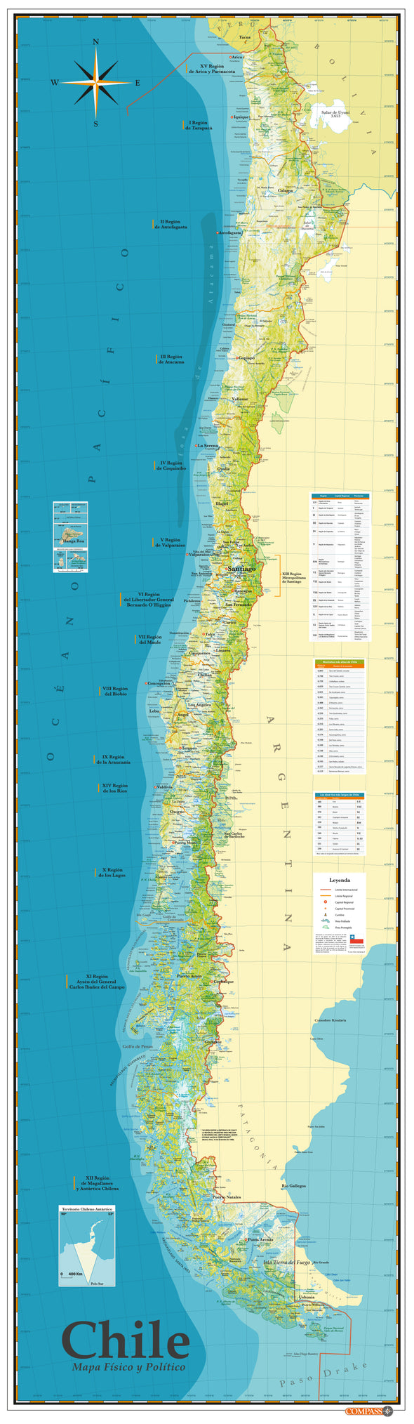 Mapa Chile de suelo (Físico)