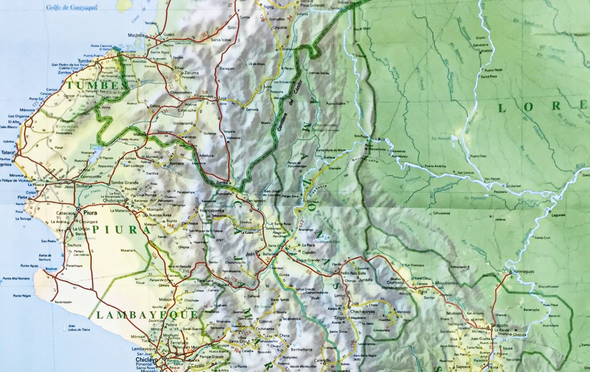 Mapa vial de Perú (Mini)