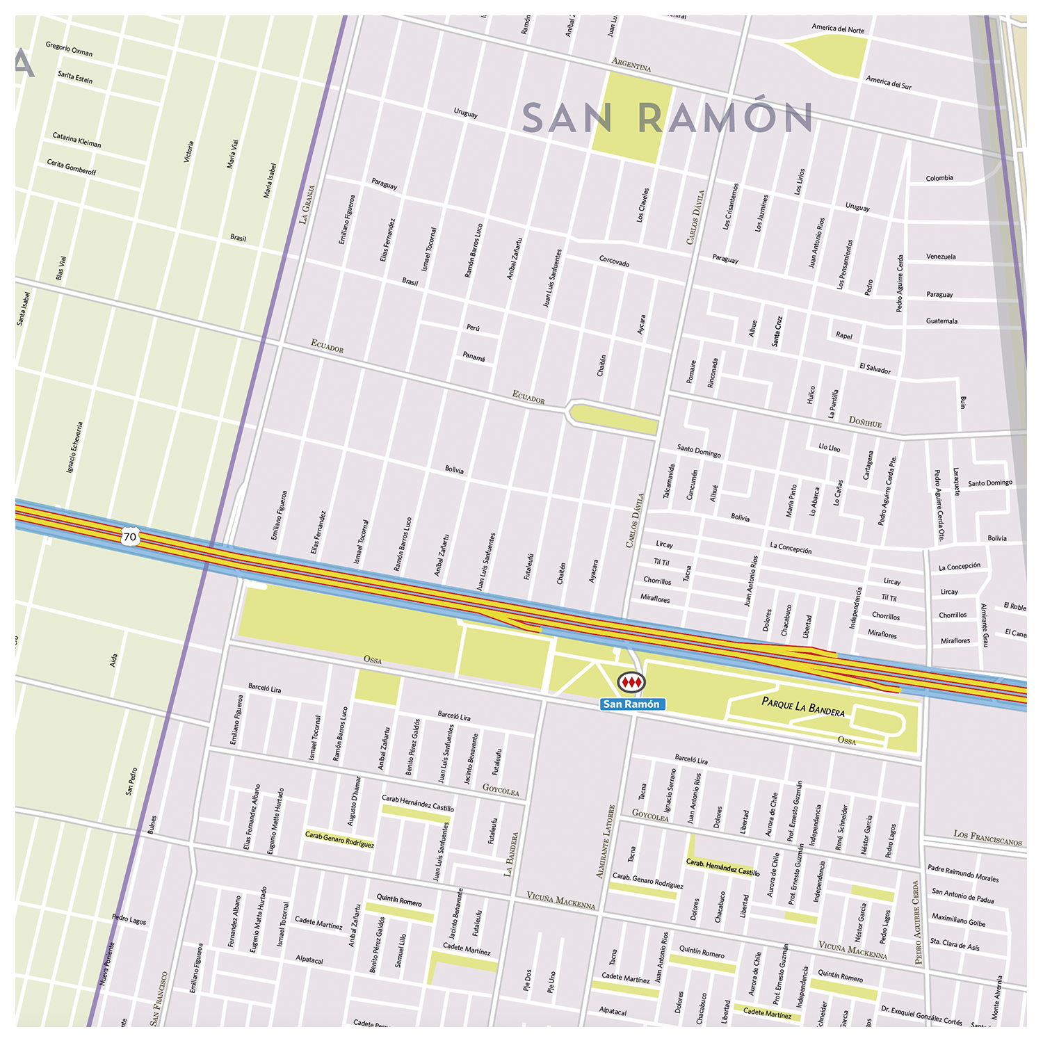 Census Ramon Map Mapa Comuna de San Ramón – Editorial Compass