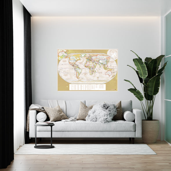 Planisferio Sepia pineable