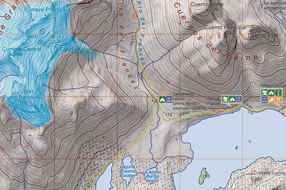 Mapa Torres del Paine