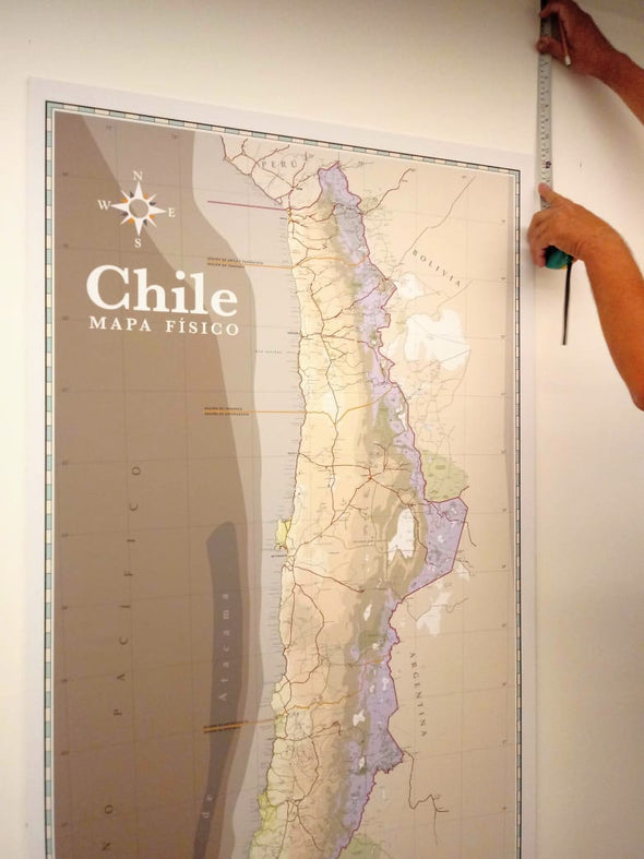 Mapa mural Latitud 90º
