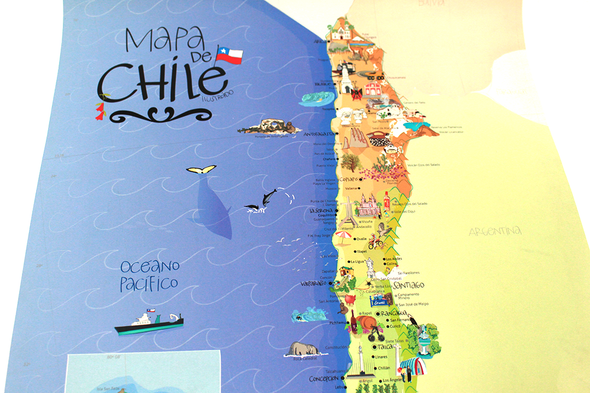 Mapa Ilustrado Mi Chilito