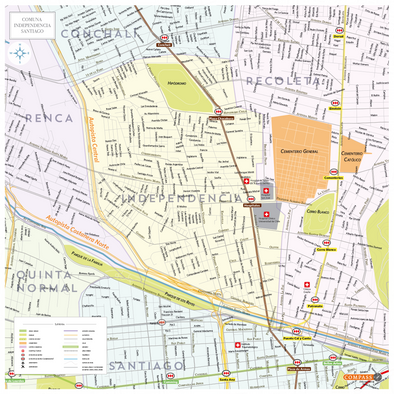 Mapa Comuna de Independencia
