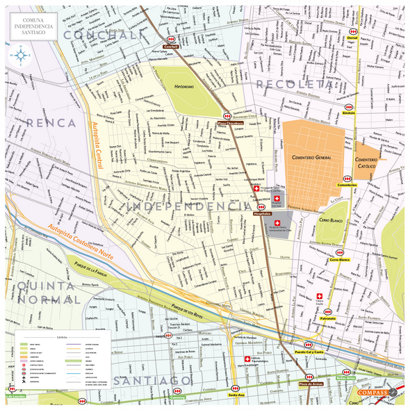 Mapa Comuna de Independencia