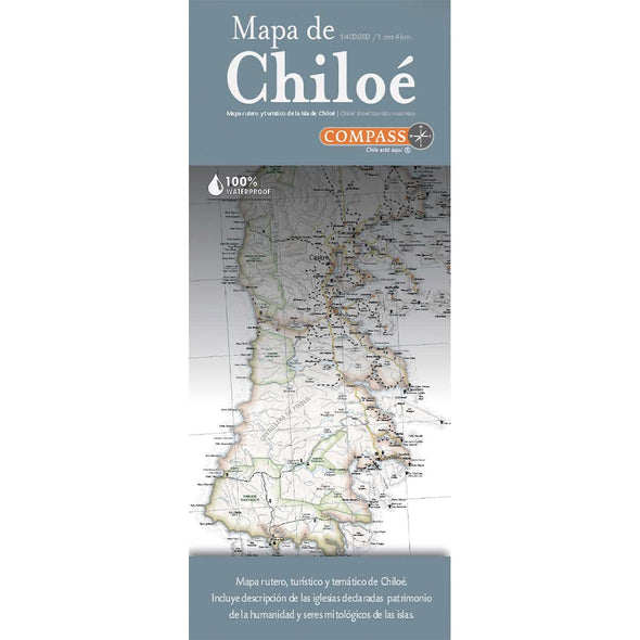Mapa de Chiloé, patrimonio y mitología Inglés/Español