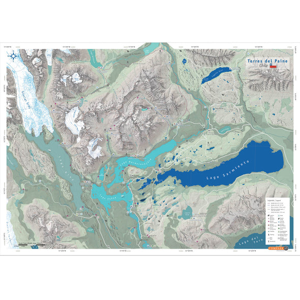 Mapa Trekking Torres del Paine