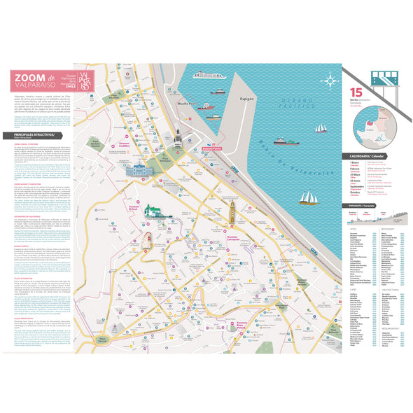 Mapa Turístico de Valparaíso Inglés/Español