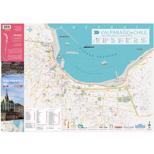 Mapa Turístico de Valparaíso Inglés/Español