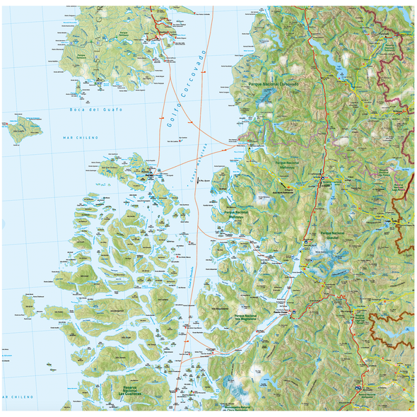 Mapa Patagonia Norte