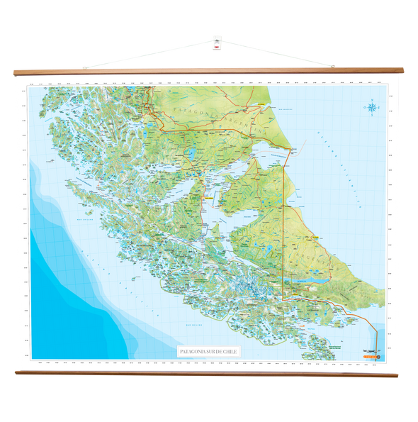 Mapa Patagonia Sur
