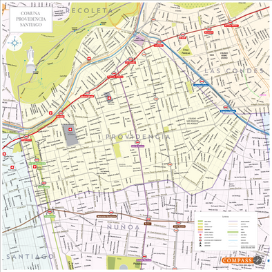 Mapa Comuna de Providencia