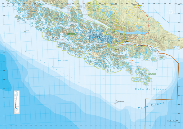 Mapa Copec Tierra del Fuego y Antártica (N° 9)