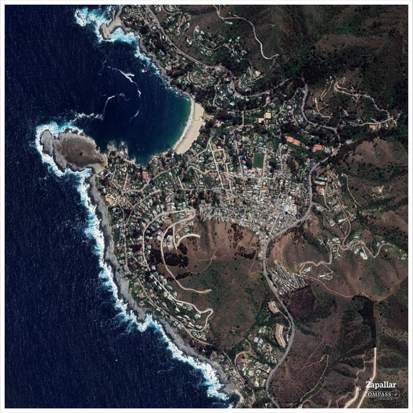 Foto satelital Zapallar