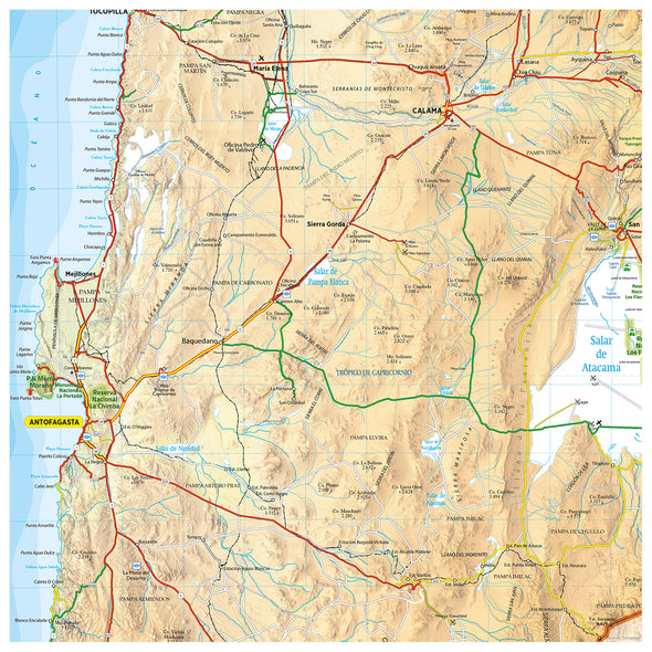 Mapa Región de Antofagasta