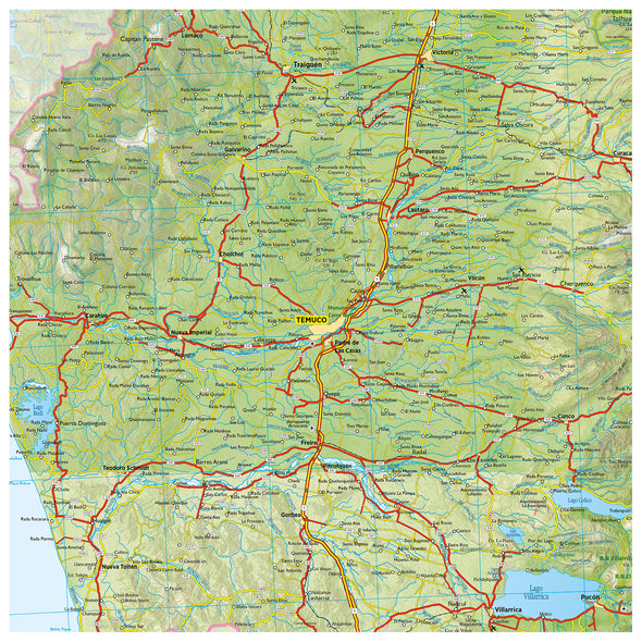 Mapa Región de La Araucanía