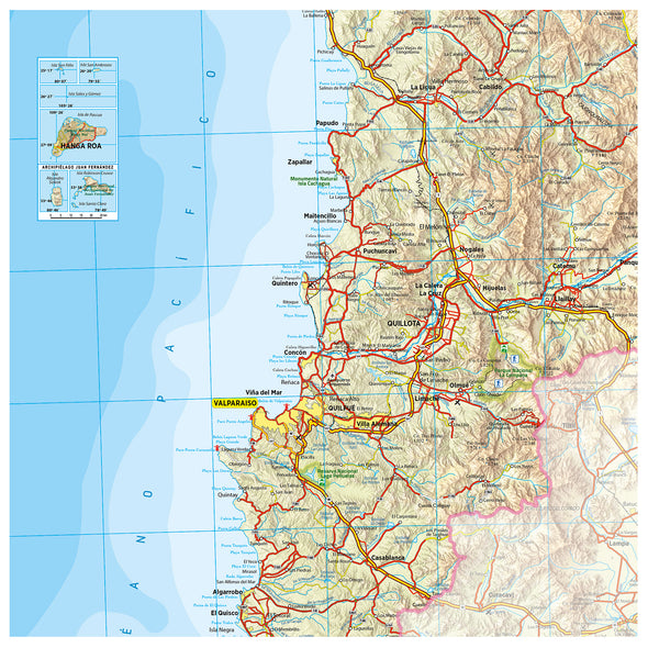 Mapa Región de Valparaíso